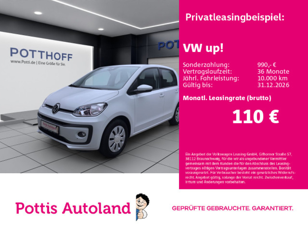 Thumb 0: Volkswagen up! 1.0 MPI MOVE UP! SITZHZG KLIMA DAB+