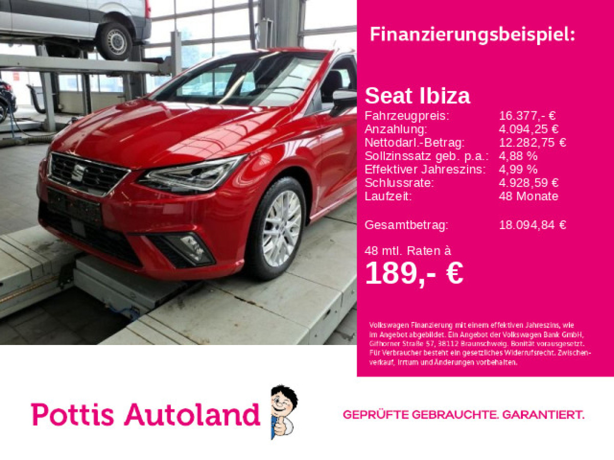 Thumb 0: Seat Ibiza 1.0 TSI FR NAVI KAMERA SITZHZG LED