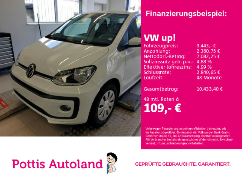 Bild 0: Volkswagen up! 1.0 MPI MOVE UP! SITZHZG KLIMA DAB+