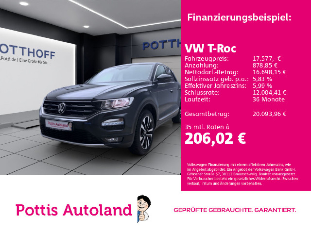 Thumb 0: Volkswagen T-Roc 1.5 TSI UNITED NAVI PDC SITZHZG KLIMA