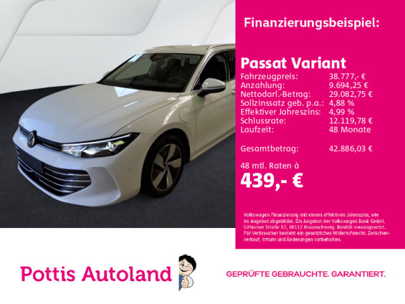 Bild 0: Volkswagen Passat Variant 1.5 TSI eHybrid DSG BUSINESS NAHK NAVI KAMERA