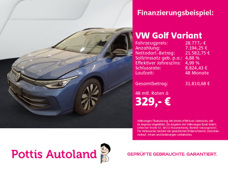 Bild 0: Volkswagen Golf Variant 1.5 eTSI DSG GOAL NAVI AHK KAMERA SITZHZG