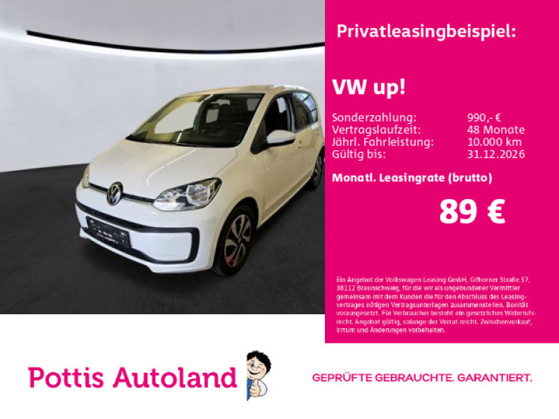 Bild 0: Volkswagen up! 1.0 MPI ACTIVE KAMERA KLIMA PDC LM15