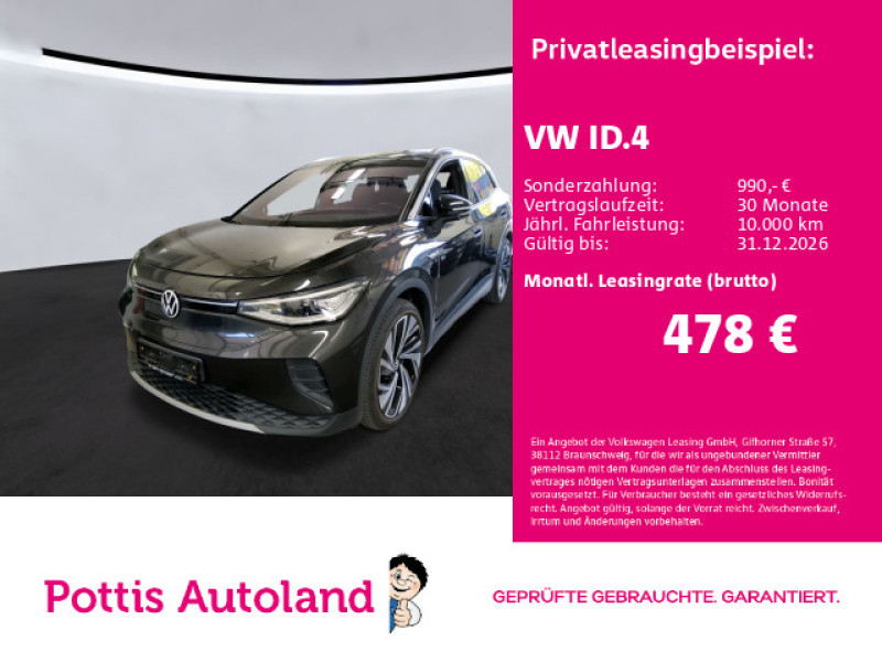 Bild 0: Volkswagen ID.4 PRO PERFORMANCE 1ST MAX PANO AHK NAVI KAMERA HuD