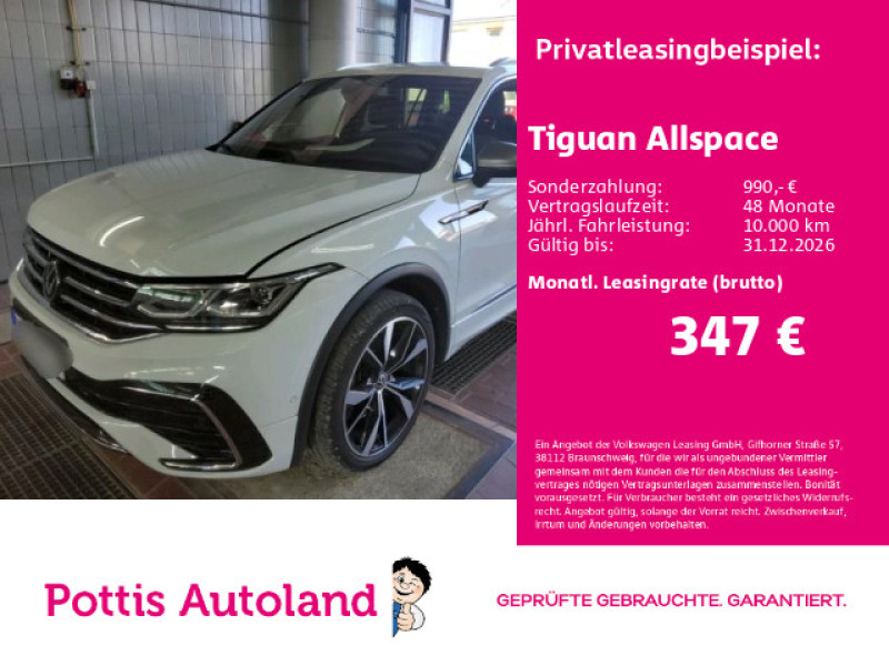 Bild 0: Volkswagen Tiguan Allspace 2.0 TDI DSG 4M R-LINE STDHZG PANO AHK NAVI