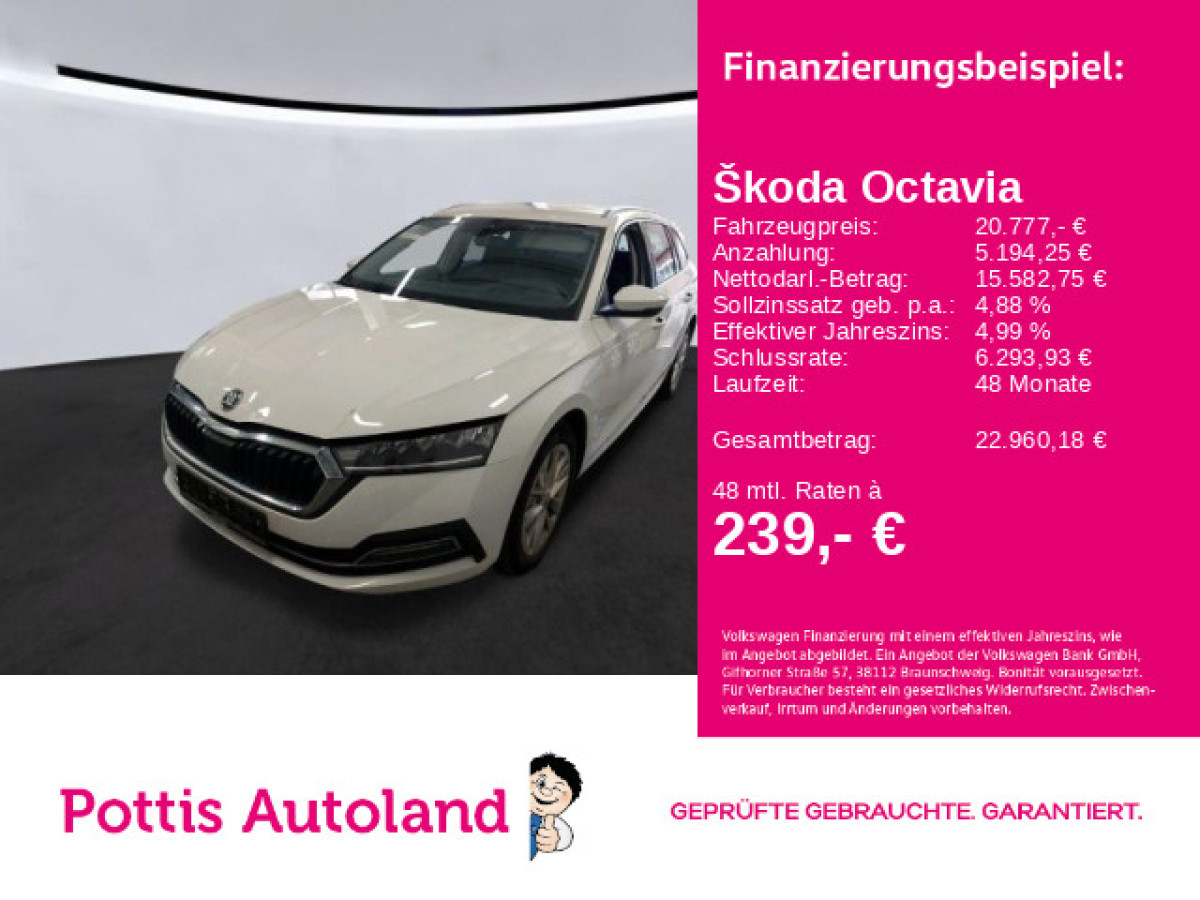 Thumb 0: Škoda Octavia Combi 2.0 TDI DSG STYLE NAVI HuD LED SITZHZG