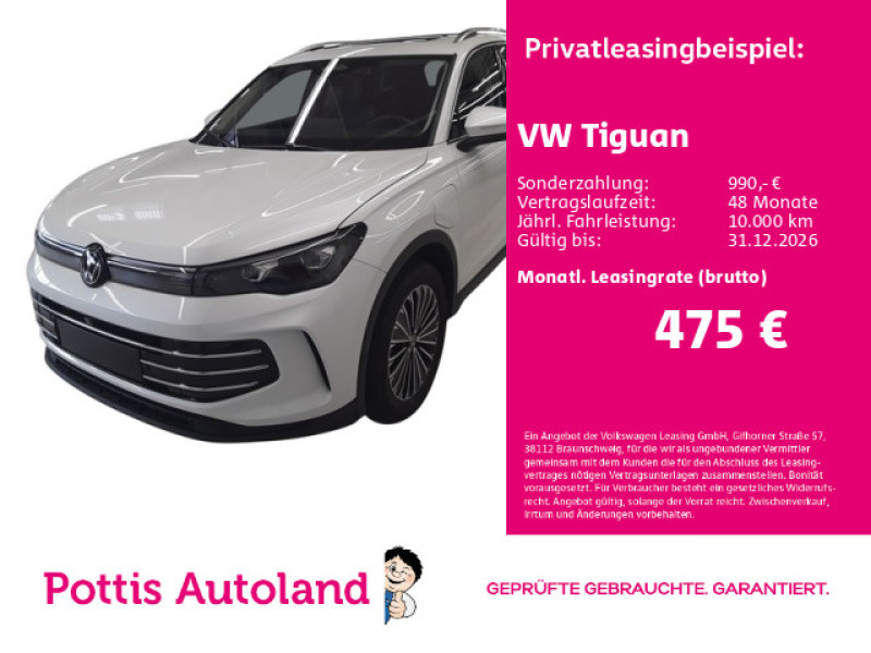 Bild 0: Volkswagen Tiguan 1.5 TSI eHybrid DSG ELEGANCE PANO KAMERA NAVI LED