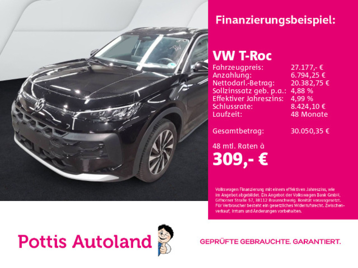 Thumb 0: Volkswagen T-Roc 1.5 eTSI DSG LIFE NAVI KAMERA KLIMA SHZG