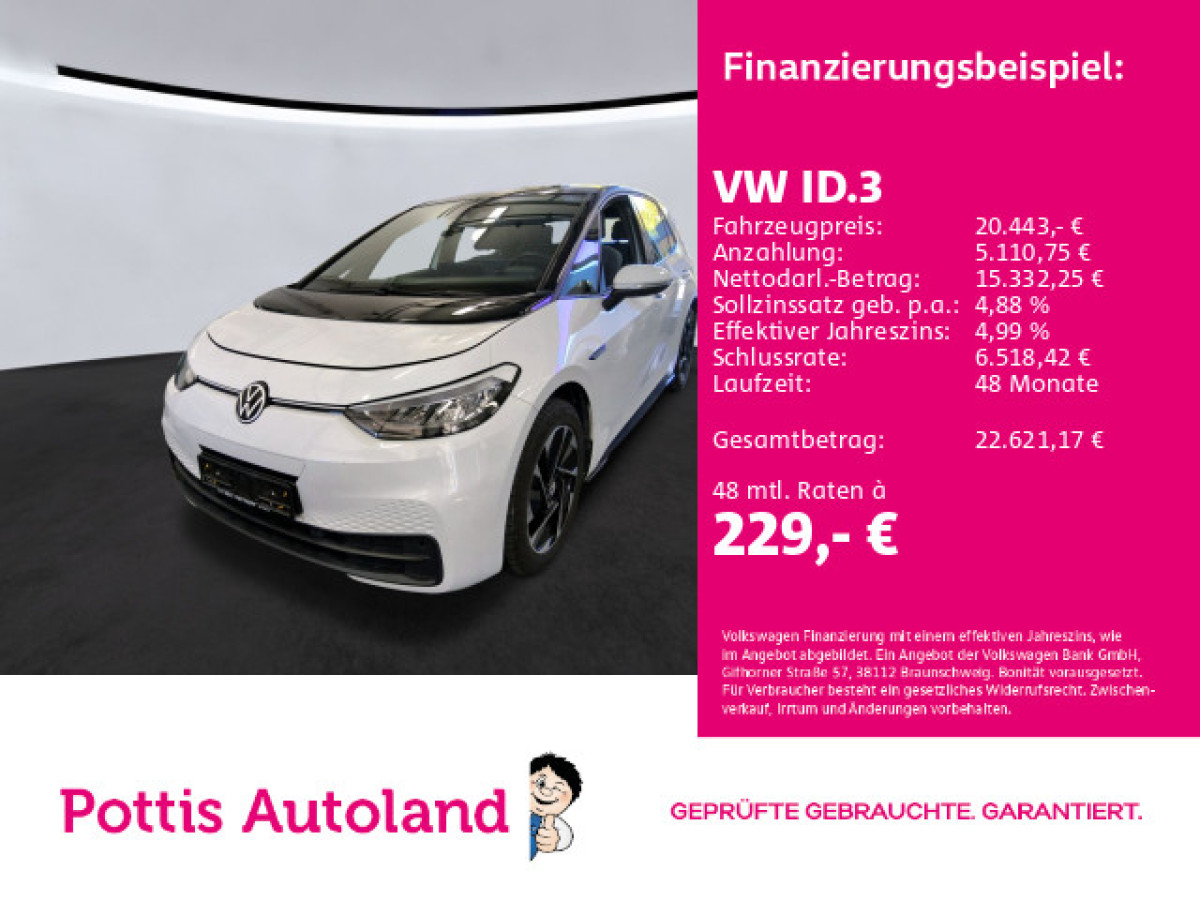 Thumb 0: Volkswagen ID.3 PRO PERFORMANCE LIFE NAVI PDC LED SITZHZG