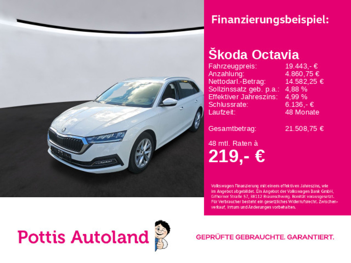 Thumb 0: Škoda Octavia Combi 2.0 TDI DSG STYLE NAVI SITZHZG KAMERA HuD