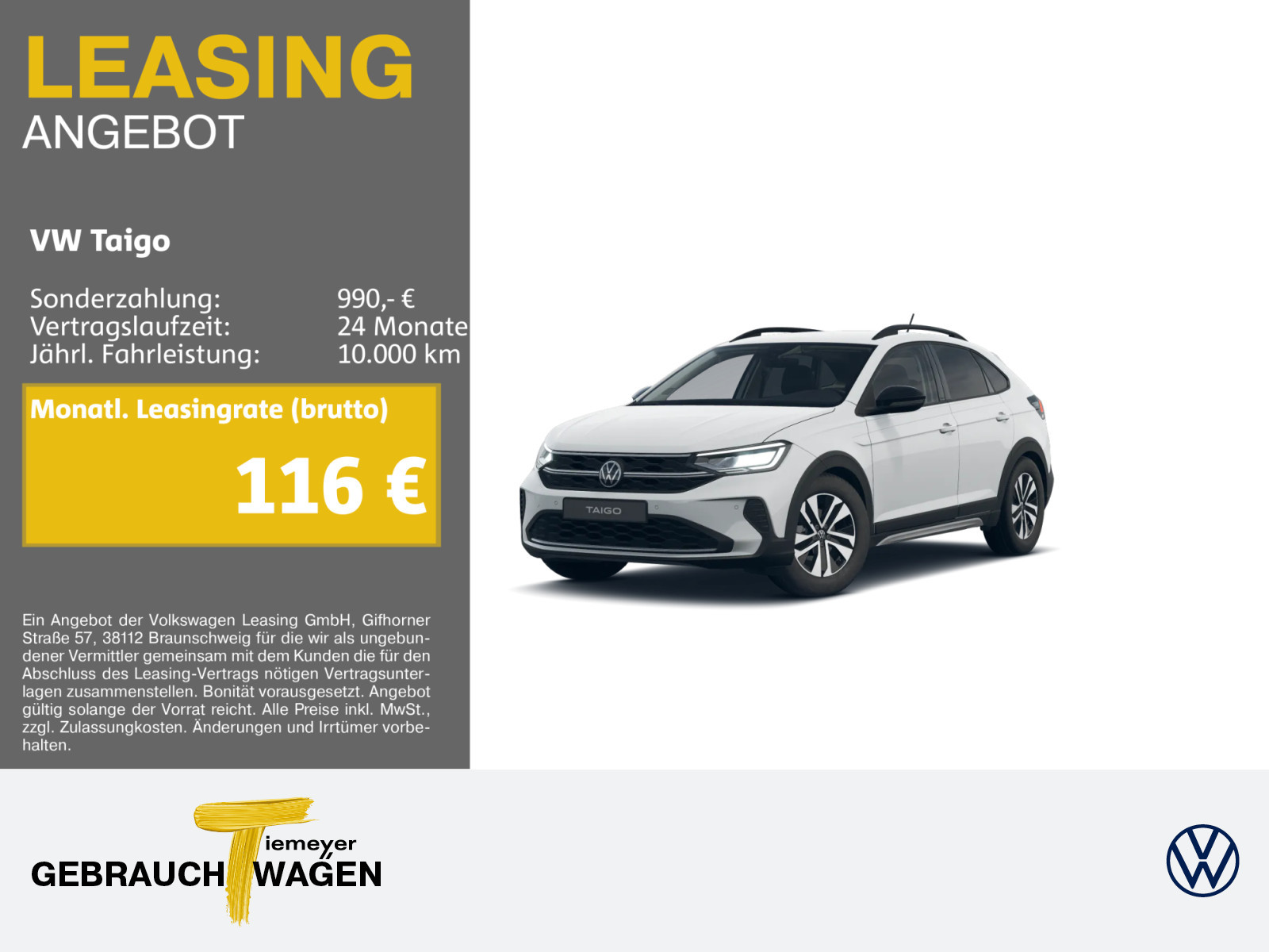 Volkswagen Taigo 1.0 TSI