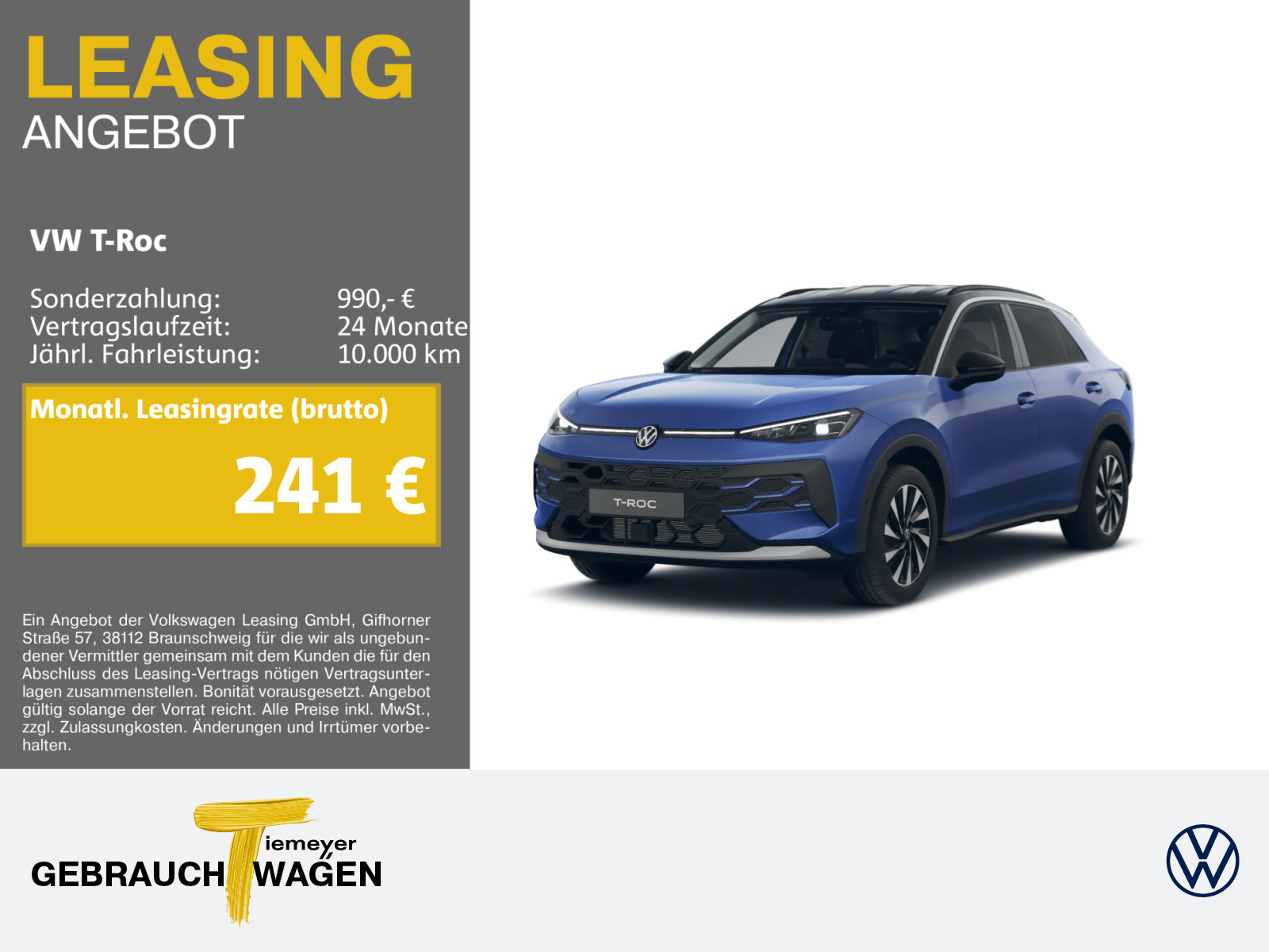 Volkswagen T-Roc 1.5 eTSI Volkswagen T-Roc 1.5 eTSI