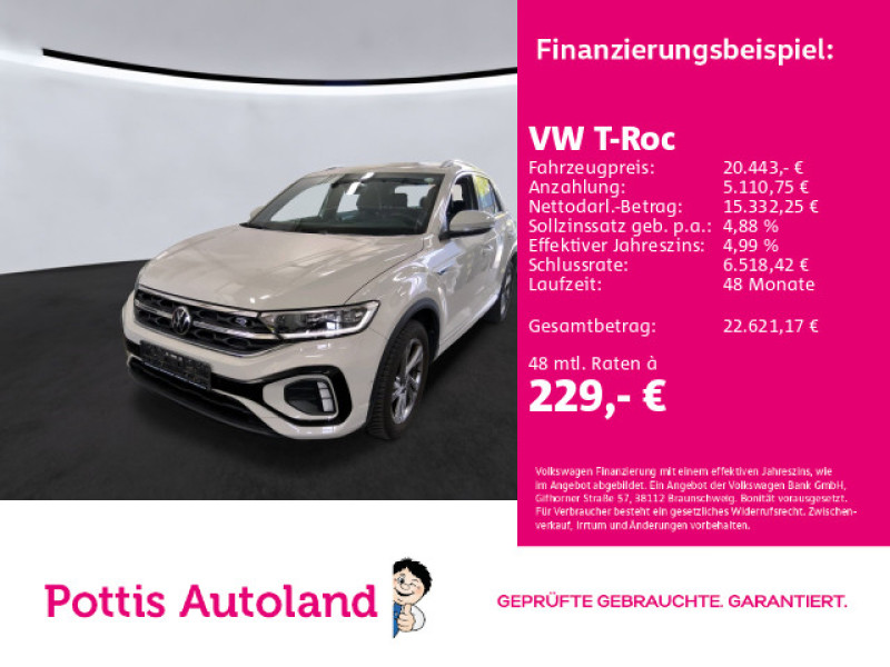 Bild 0: Volkswagen T-Roc 1.0 TSI R-LINE SITZHZG PDC LED+ KLIMA