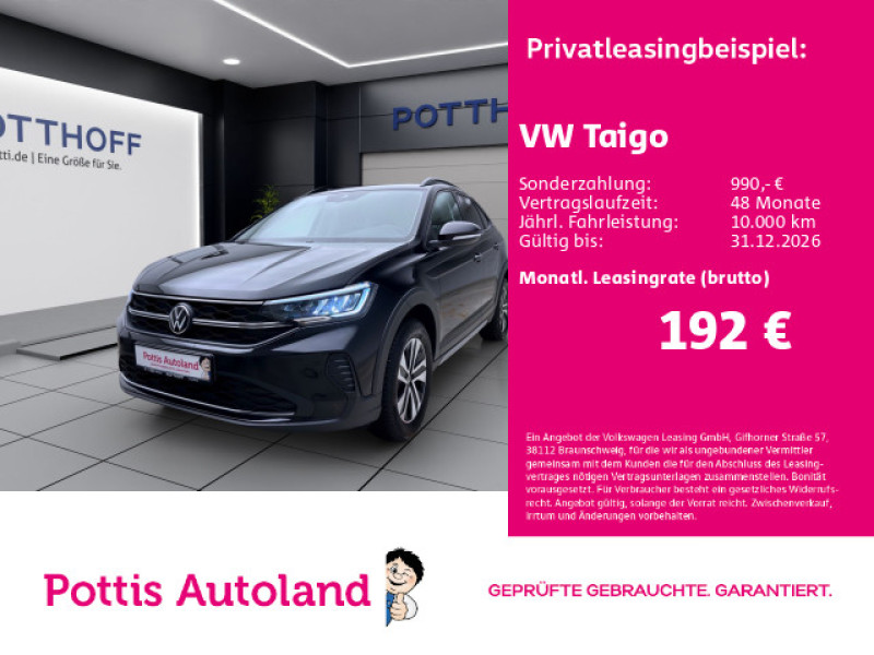 Bild 0: Volkswagen Taigo 1.0 TSI ENERGY NAVI PDC LED SITZHZG