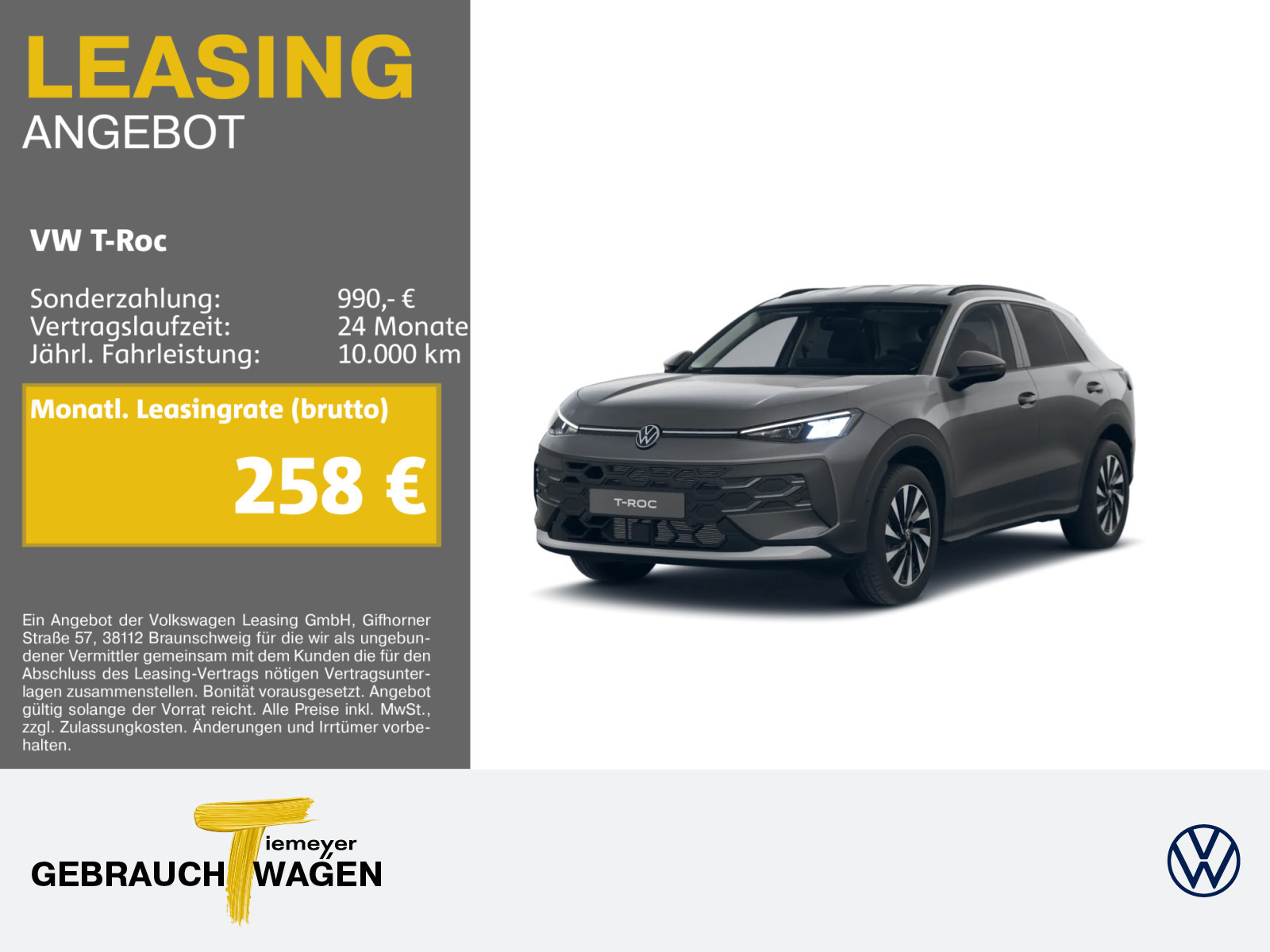 Volkswagen T-Roc 1.5 eTSI Volkswagen T-Roc 1.5 eTSI