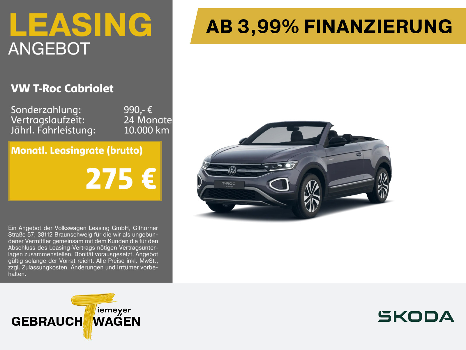 Volkswagen T-Roc Cabrio 1.0 Volkswagen T-Roc Cabrio 1.0