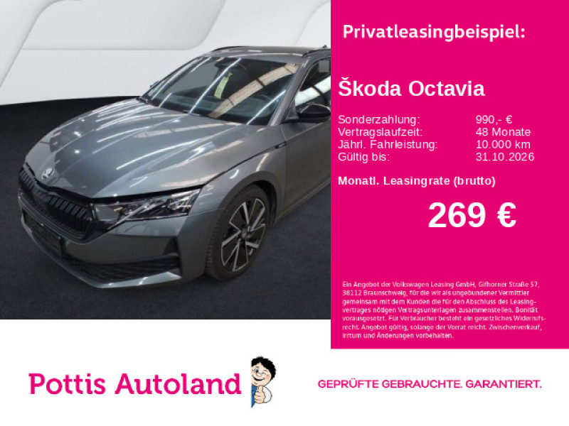 Bild 0: Škoda Octavia Combi 2.0 TDI DSG SPORTLINE NAVI AHK KLIMA SHZG