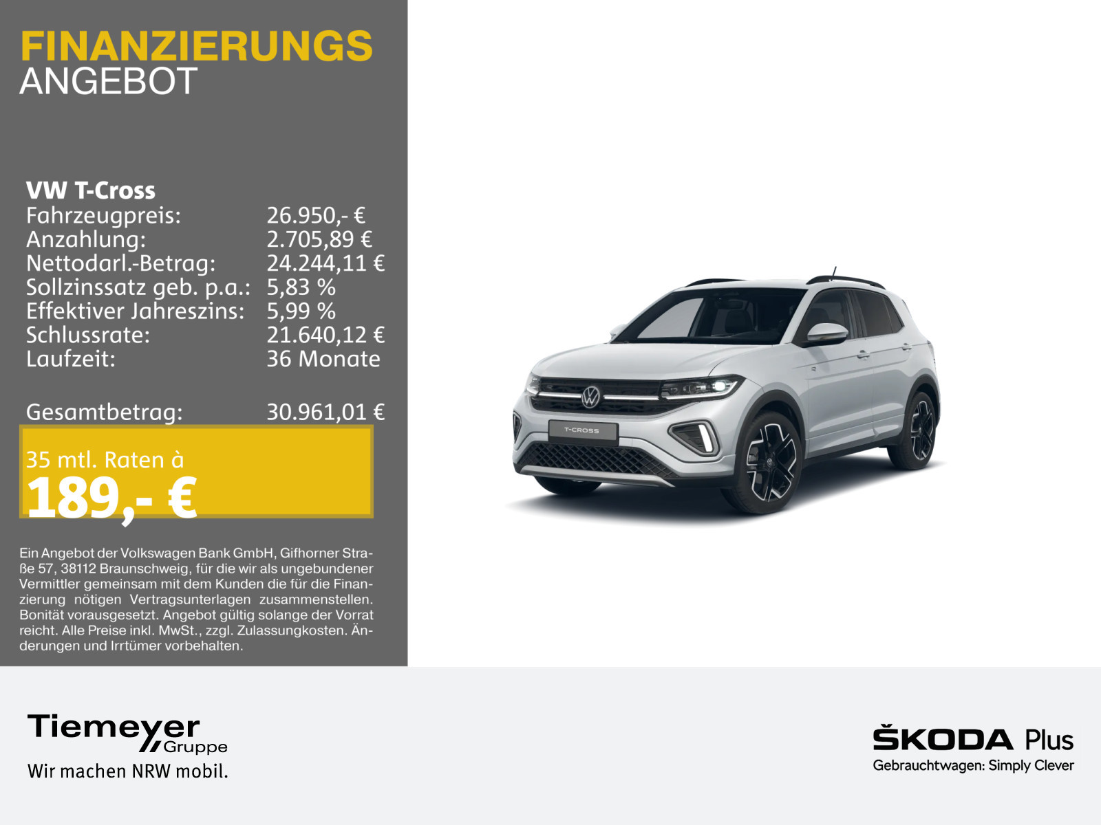 Volkswagen T-Cross 1.0 TSI Volkswagen T-Cross 1.0 TSI
