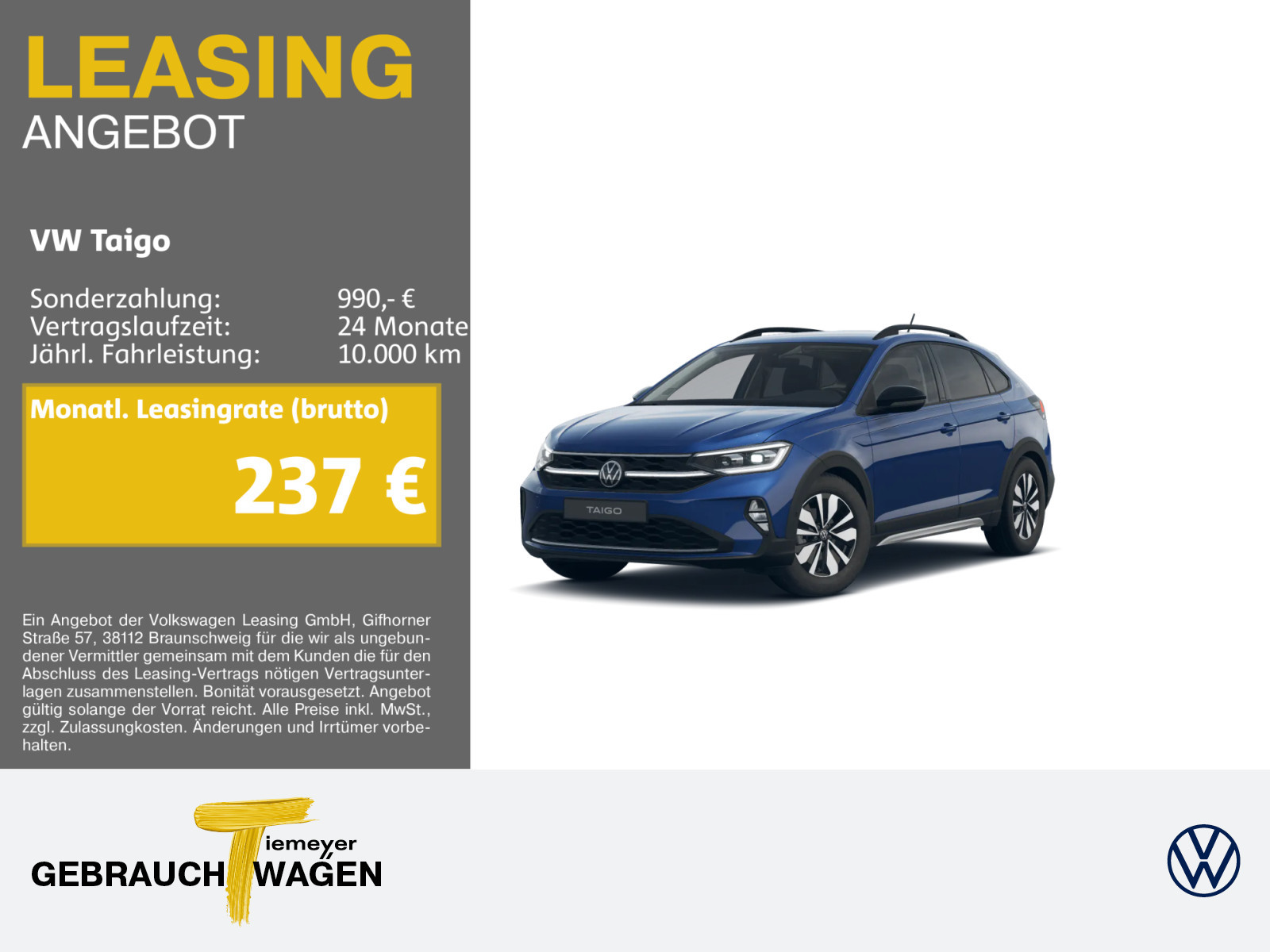 Volkswagen Taigo 1.0 TSI Volkswagen Taigo 1.0 TSI