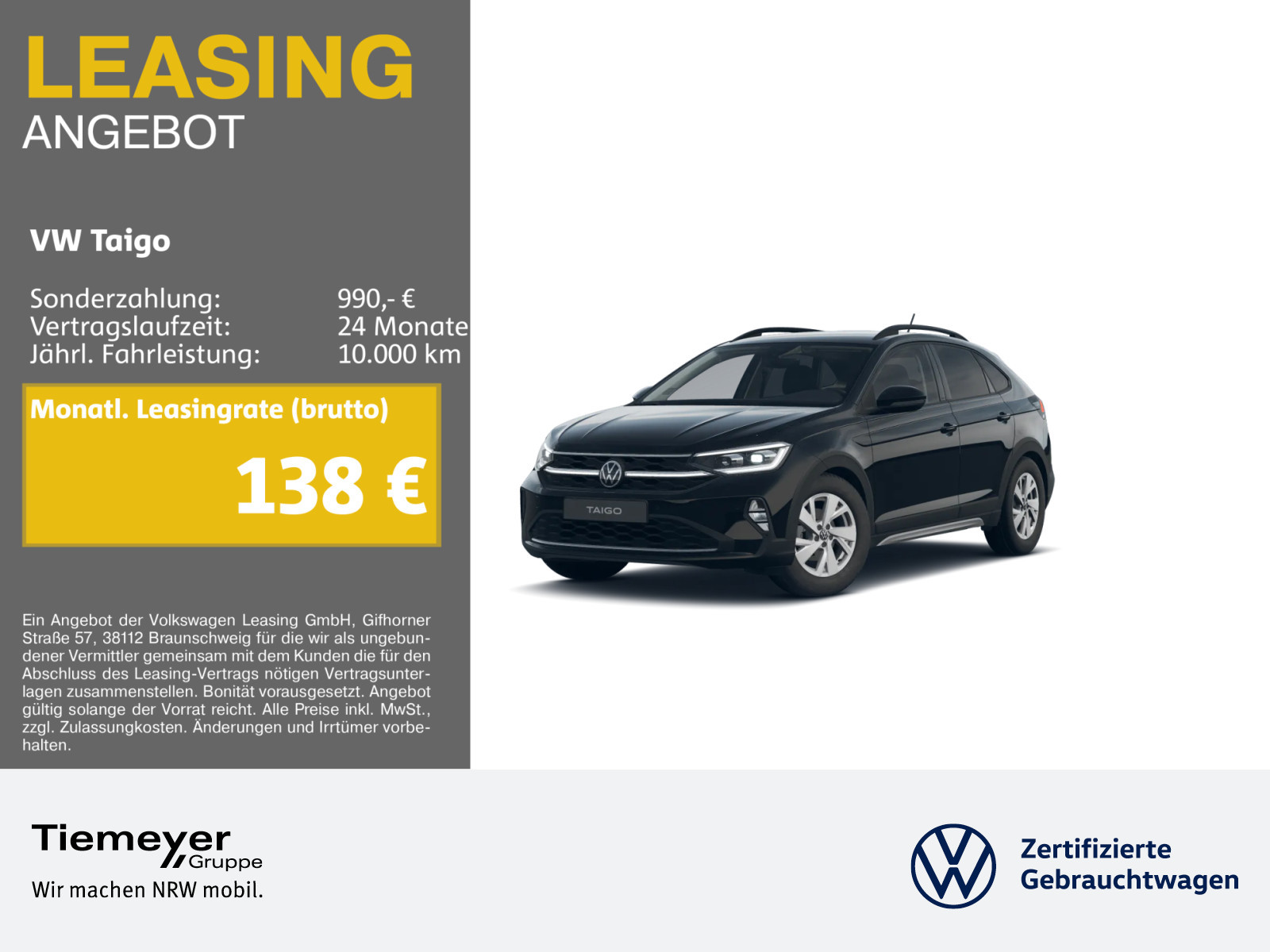 Volkswagen Taigo 1.0 TSI Volkswagen Taigo 1.0 TSI
