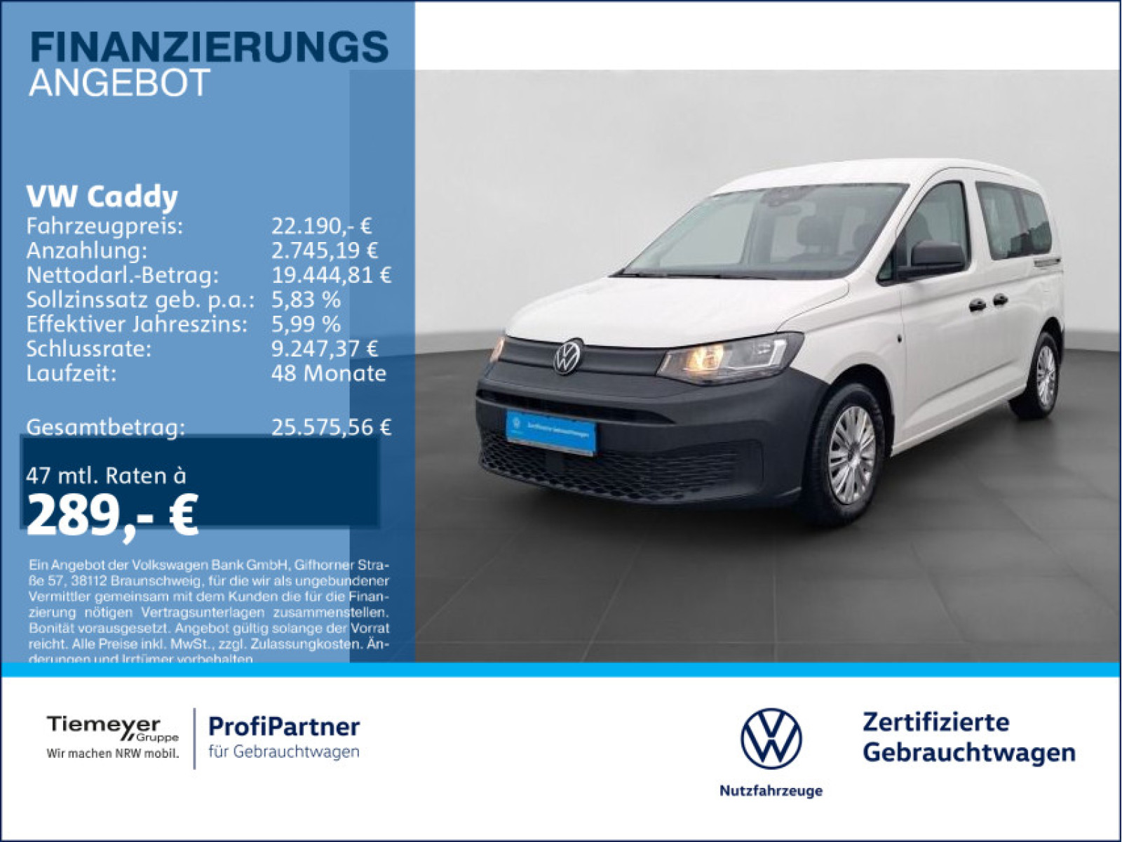 Volkswagen Caddy TDI AHK Volkswagen Caddy TDI AHK