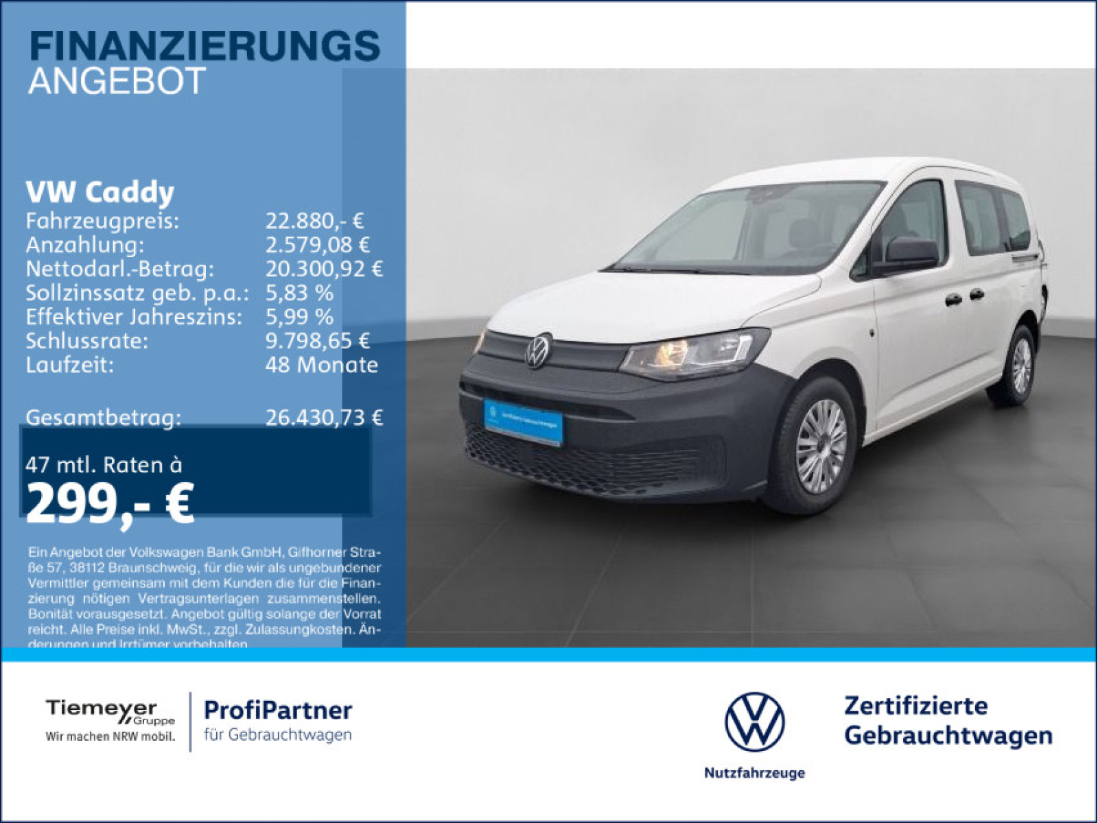 Volkswagen Caddy TDI AHK Volkswagen Caddy TDI AHK