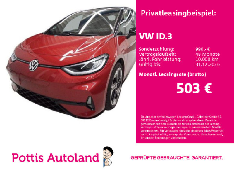 Bild 0: Volkswagen ID.3 GTX PERFORMANCE NAVI KAMERA KLIMA SHZG