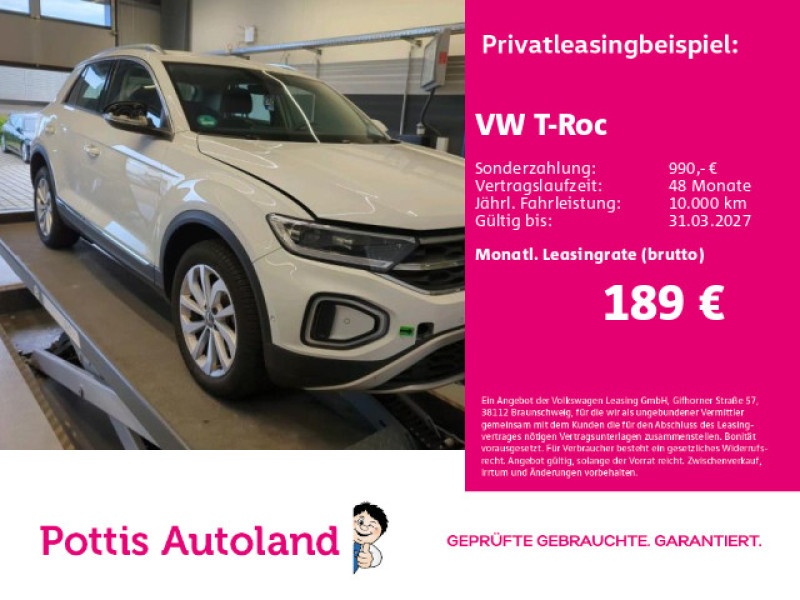Bild 0: Volkswagen T-Roc 1.0 TSI STYLE NAVI SITZHZG PDC LED+