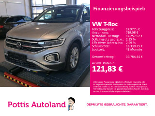 Volkswagen T-Roc 1.0 TSI STYLE NAVI SITZHZG PDC LED+