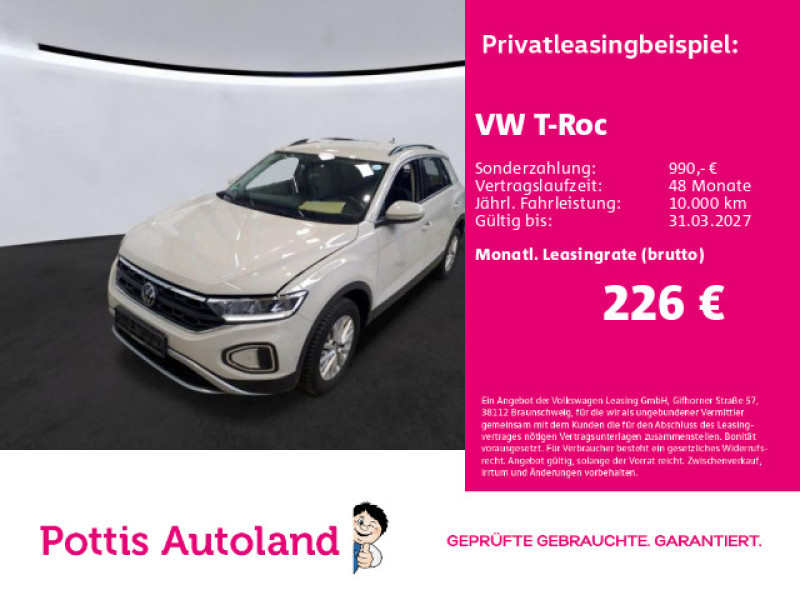 Bild 0: Volkswagen T-Roc 1.0 TSI LIFE PDC SITZHZG LED KLIMA