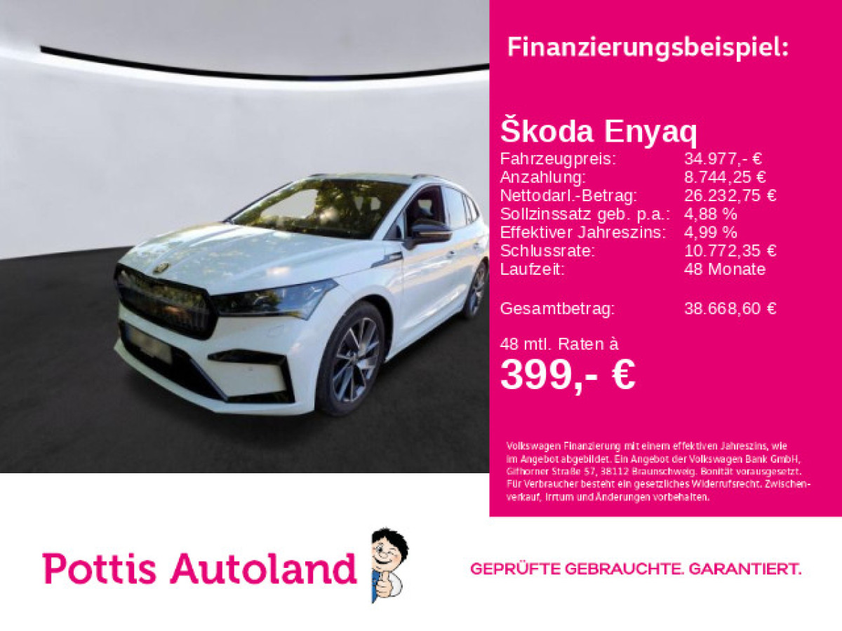 Thumb 0: Škoda Enyaq 80 SPORTLINE AHK NAVI KAMERA SITZHZG LM20