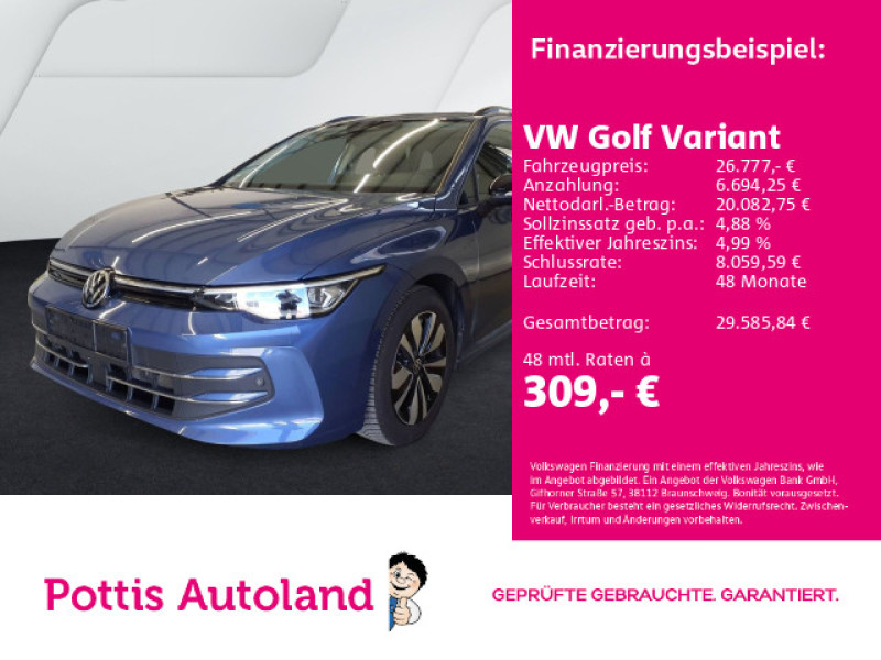 Bild 0: Volkswagen Golf Variant 1.5 eTSI DSG GOAL AHK KAMERA NAVI LED+