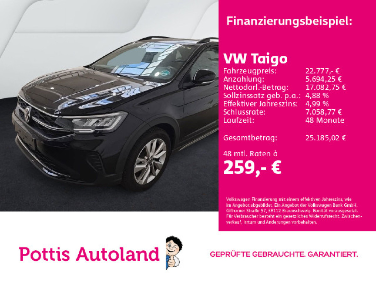 Thumb 0: Volkswagen Taigo 1.0 TSI DSG ENERGY NAVI KAMERA SITZHZG PDC