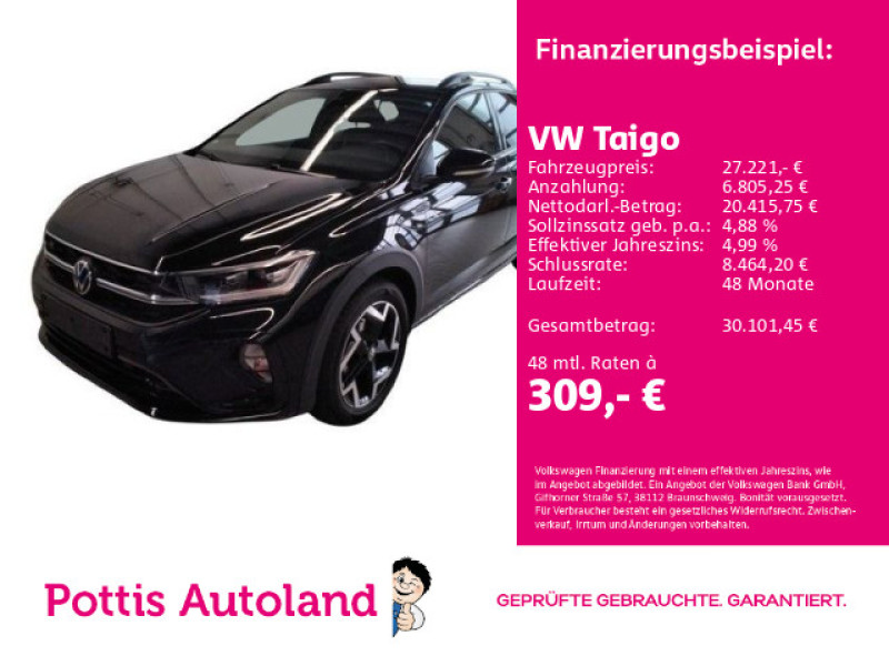 Bild 0: Volkswagen Taigo 1.0 TSI DSG R-LINE AHK IQ.LIGHT NAVI KAMERA