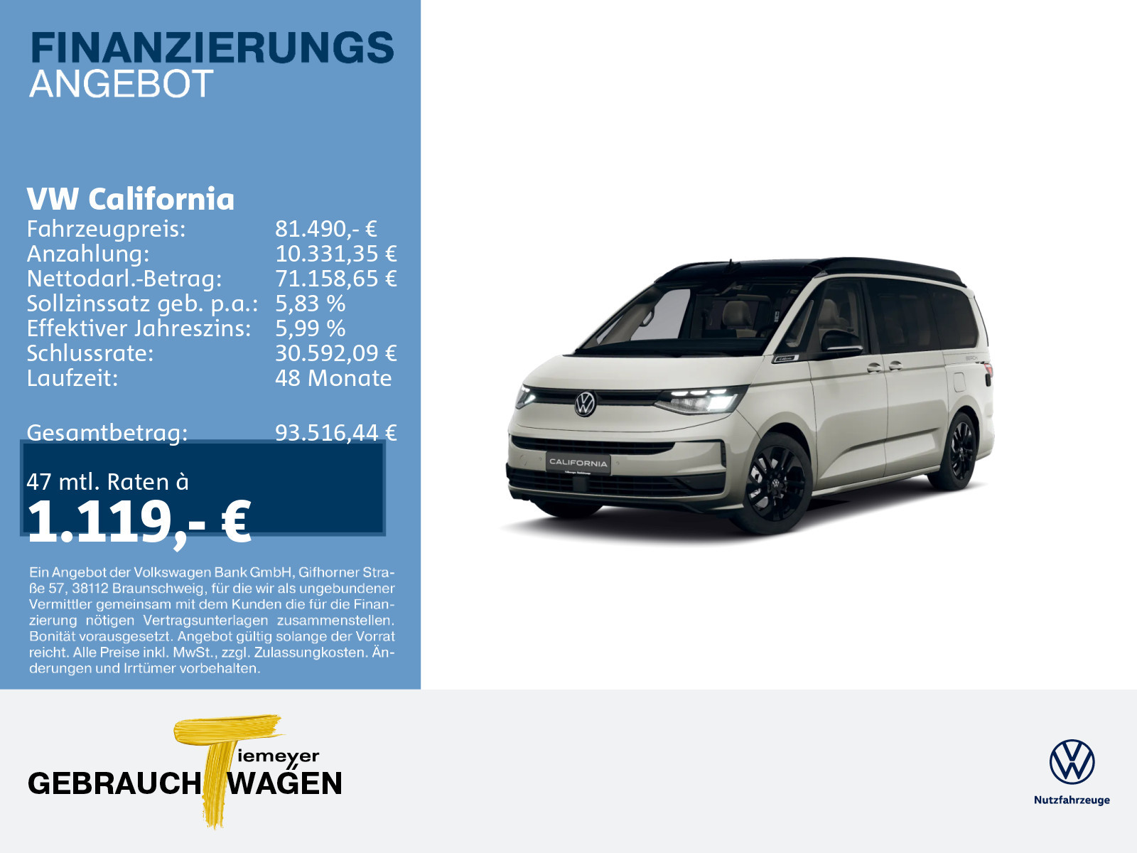 Volkswagen T7 California 2.0