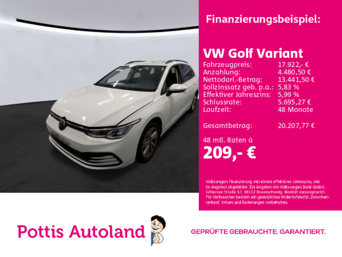 Thumb 0: Volkswagen Golf Variant 2.0 TDI DSG LIFE AHK KAMERA NAVI LED