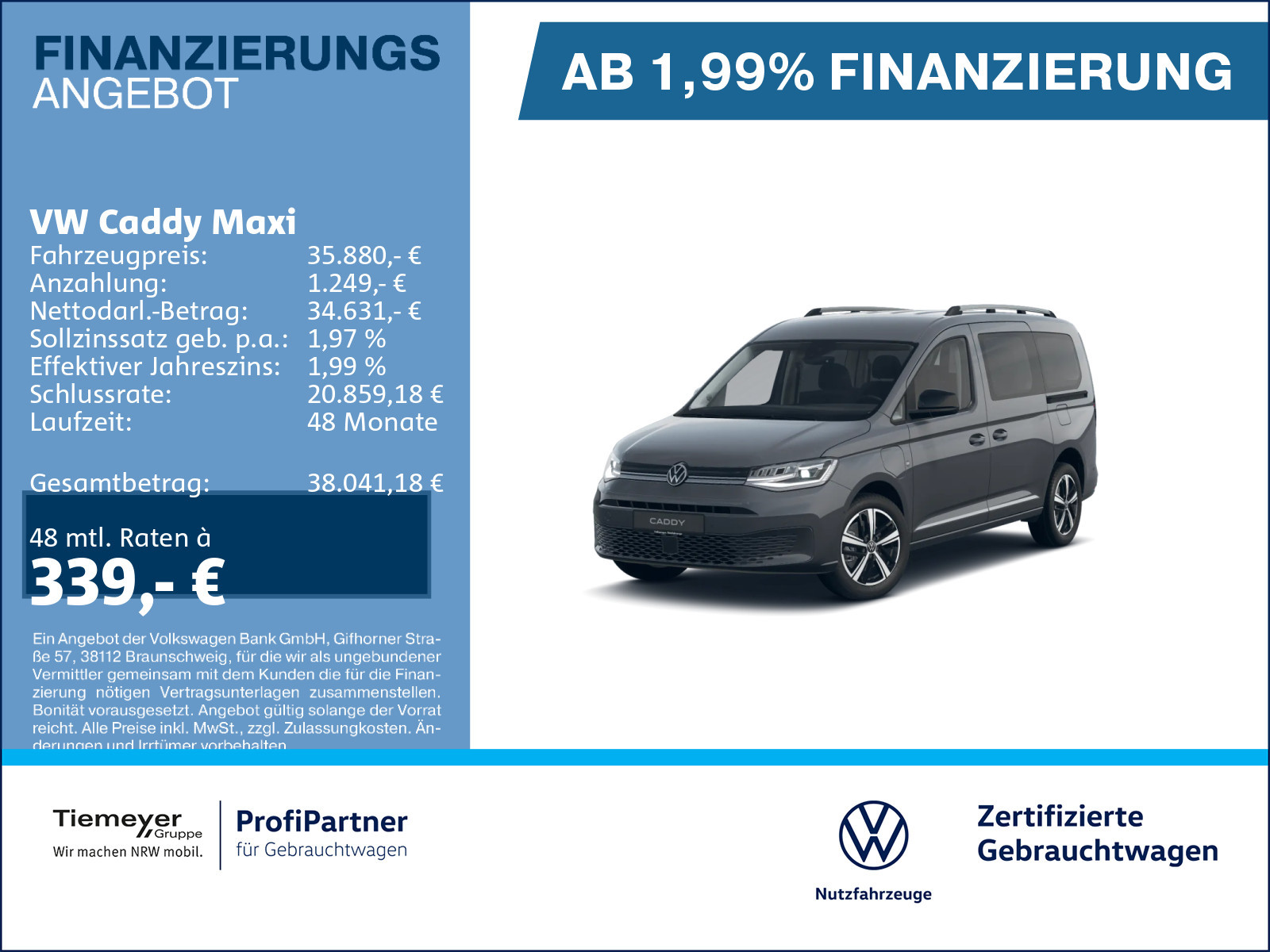 Volkswagen Caddy Maxi HYBRID