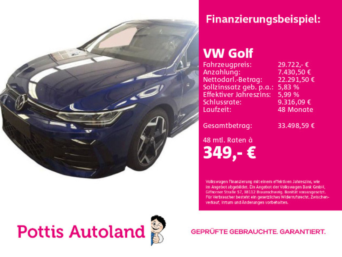 Thumb 0: Volkswagen Golf 1.5 eTSI DSG R-LINE NAVI KAMERA SITZHZG