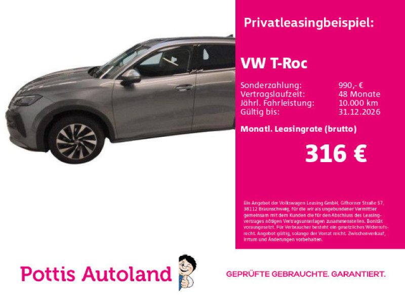Bild 0: Volkswagen T-Roc 1.5 eTSI DSG LIFE PANO NAVI KAMERA SITZHZG