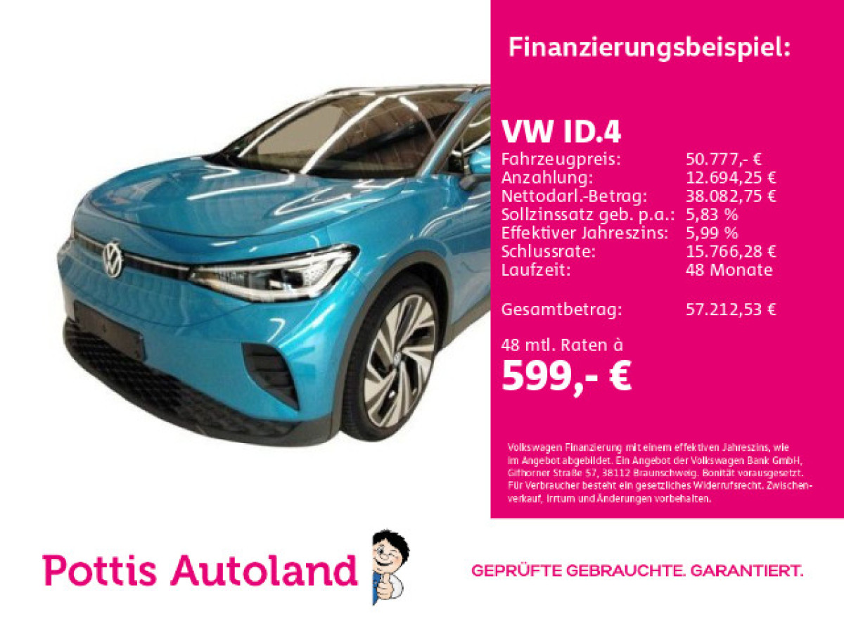 Thumb 0: Volkswagen ID.4 4M PRO PANO AHK NAVI IQ.LIGHT KAMERA
