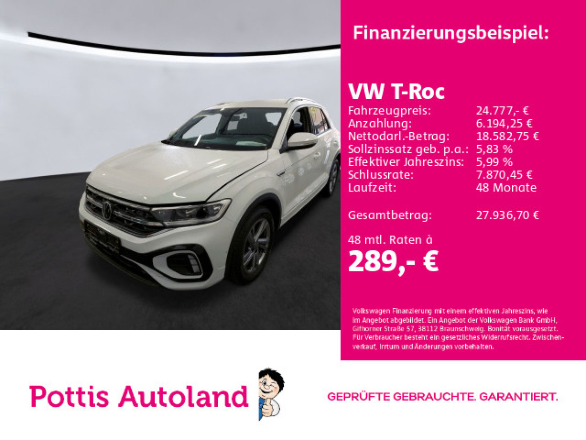 Thumb 0: Volkswagen T-Roc 1.5 TSI DSG R-LINE SITZHZG LED+ PDC KLIMA