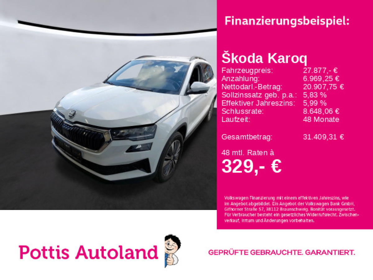 Thumb 0: Škoda Karoq 2.0 TDI DSG 4x4 SELECTION AHK NAVI KAMERA SITZHZG