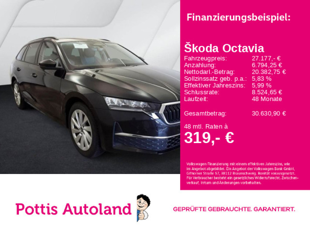 Thumb 0: Škoda Octavia Combi 2.0 TDI DSG SELECTION AHK NAVI SITZHZG LED