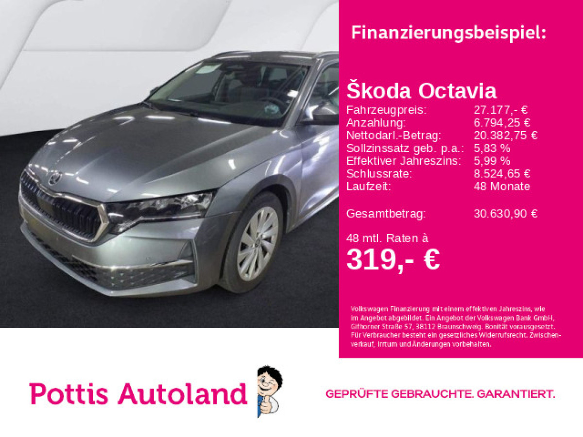 Thumb 0: Škoda Octavia Combi 2.0 TDI DSG SELECTION AHK NAVI KAMERA SITZHZG