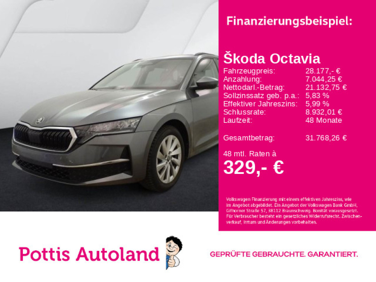 Thumb 0: Škoda Octavia Combi 2.0 TDI DSG SELECTION AHK NAVI KAMERA SITZHZG