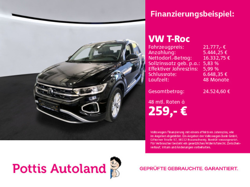 Bild 0: Volkswagen T-Roc 1.5 TSI DSG STYLE AHK NAVI SITZHZG PDC