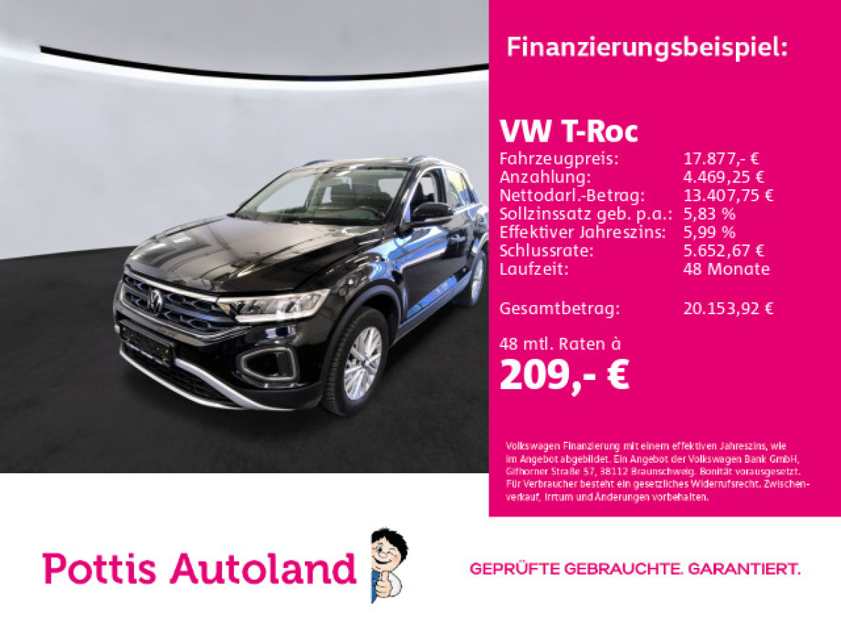 Thumb 0: Volkswagen T-Roc 1.0 TSI LIFE NAVI SHZG LED PARKASSIST