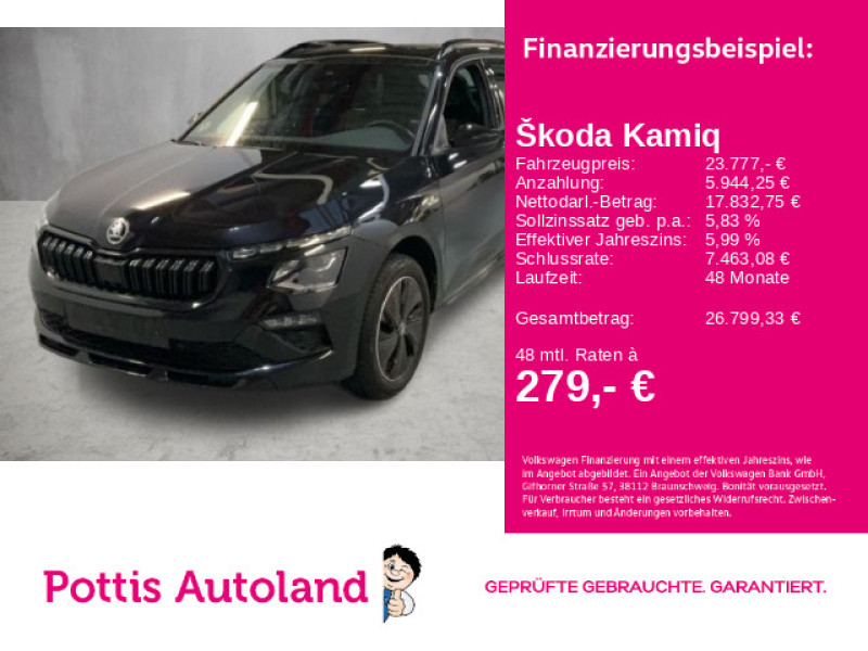 Bild 0: Škoda Kamiq 1.0 TSI DSG MONTE CARLO PANO KAMERA SITZHZG LED