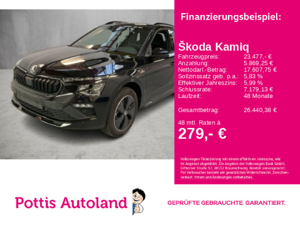 Thumb 0: Škoda Kamiq 1.0 TSI DSG MONTE CARLO PANO KAMERA SITZHZG PDC