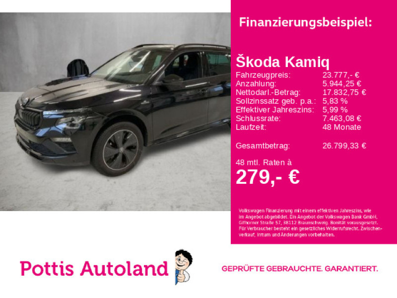 Bild 0: Škoda Kamiq 1.0 TSI DSG MONTE CARLO PANO KAMERA SITZHZG PDC